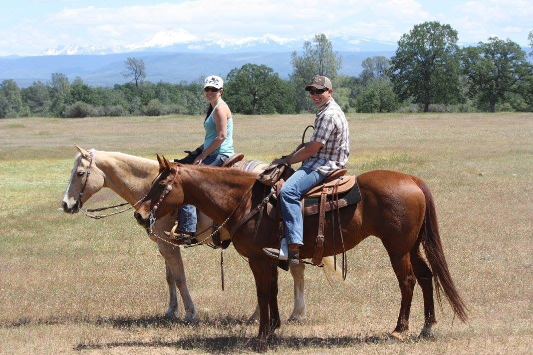 James and Casey on their horses